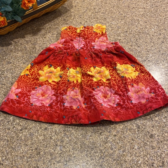 Kenzo Jungle Corduroy Floral Dress Jumper 12 Months - Picture 11 of 17